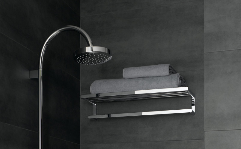 Полотенцедержатель с полкой Keuco Elegance NEW, хром (11675010000)