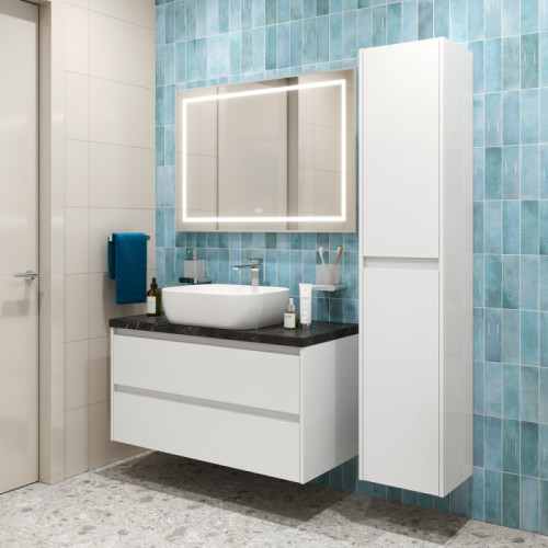 База под раковину подвесная BelBagno KRAFT-1000-2C-SO-CG Cemento Grigio