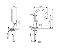 Смеситель для кухни Oras Safira NEW 2017 (1028F)