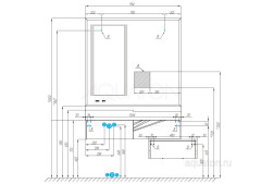 Тумба под раковину AQUATON Сакура 120 подвесная, светлое дерево (1A219701SKW80)