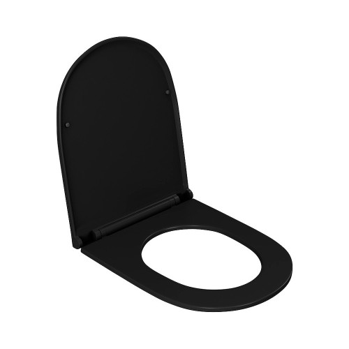 Унитаз подвесной безободковый D&K Matrix DT1396025, черный