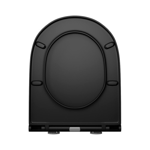 Унитаз подвесной безободковый D&K Matrix DT1396025, черный