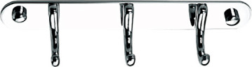 Планка настенная узкая 3 крючка RUSH Bianki (BI76233)