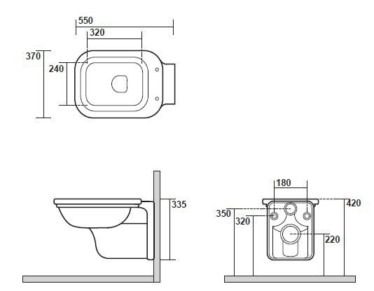 Унитаз Kerasan Waldorf 4115