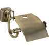 Держатель для туалетной бумаги с крышкой Savol S-006451 бронза