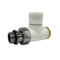 Прямой запорный вентиль SR Rubinetterie Tondera 1/2&quot;х3/4&quot; E, цвет белый