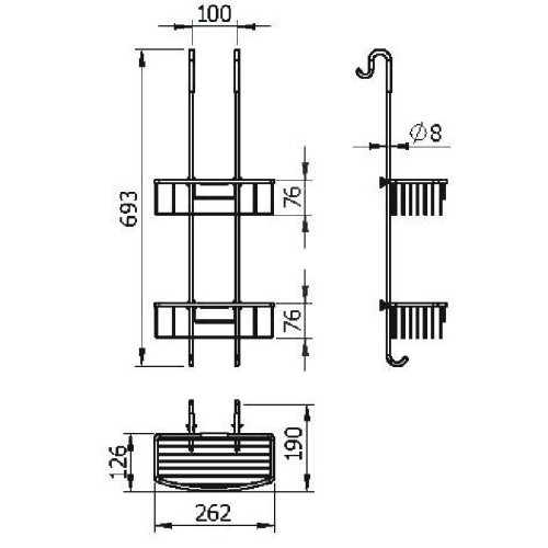 Полка для душа Langberger 70164