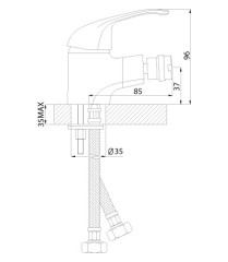 Смеситель Rossinka A35-51