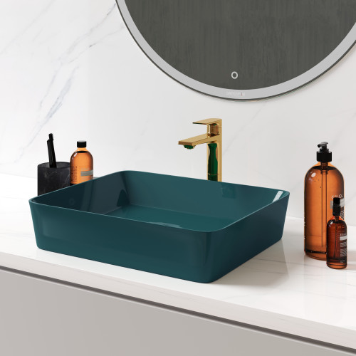 Раковина Grossman GR-3016OLM (480*370*135) СВЕТЛОЗЕЛЕНАЯ МАТОВАЯ