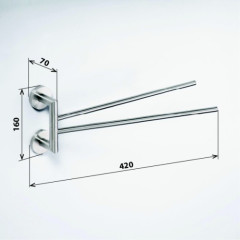 Полотенцедержатель Bemeta Neo stainless 104204105