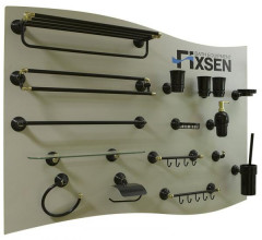 Полка для полотенец Fixsen Luksor, черная (FX-71615B)