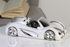 Casablanca, керамический автомобиль &quot;Кабриолет&quot;, цвет бело-серебристый