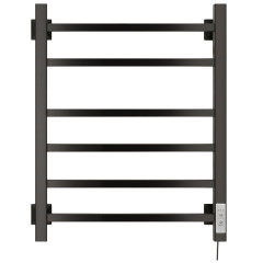 Полотенцесушитель Электрич.кабельный Ника STEP-2 60/40 RAL9005 черный матовый правый тэн