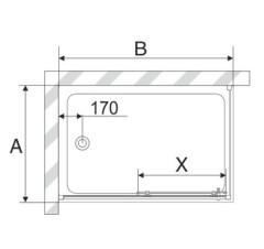 Акриловый усиленный поддон Avek Komfort C LR 10067 90x120