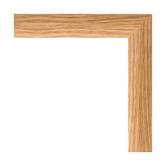 Зеркало настенное EVOFORM в багетной раме клён, 70х90 см, BY 0681