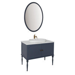 Комплект для ванной Atoll Ренессанс серый индиго с Пенал Atollом