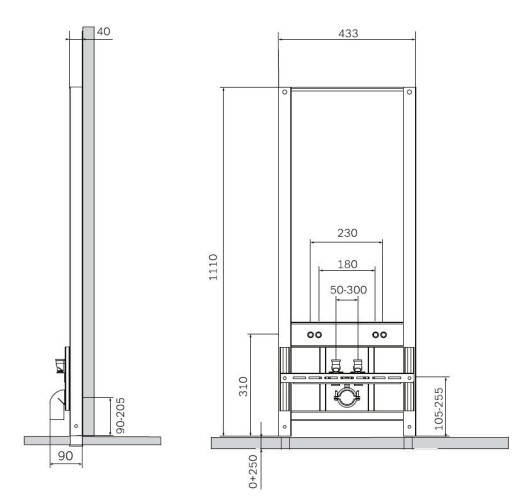Инсталляция AM PM I032701 для биде