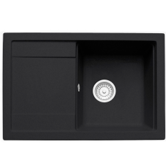 Кухонная мойка Formastone FostoGran FG 74-49, прямоугольная с крылом, антрацит