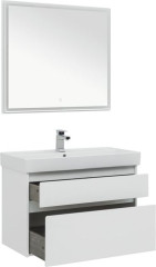 Мебель для ванной Aquanet Nova Lite 90 белый (2 ящика)