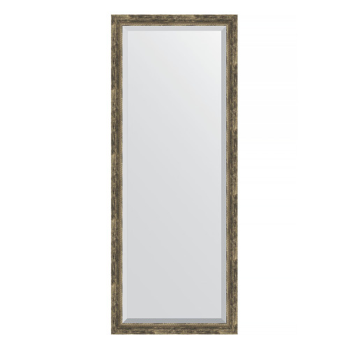 Зеркало напольное с фацетом EVOFORM в багетной раме старое дерево с плетением, 78х198 см, BY 6105
