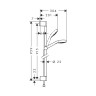 Душевой набор Hansgrohe Croma Select S 1jet, со штангой 90см (26574400)