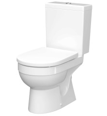 Унитаз-компакт КЕРАМИН Бергамо Нова Дуал с сиденьем Slim микролифт, белый