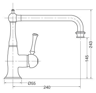 Смеситель для кухни Bugnatese Denver 6482