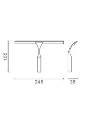Скребок для душа Altrobagno SW 081801 Cr