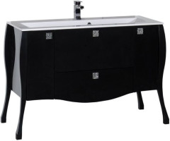 Тумба с раковиной Aquanet Мадонна 120 черный