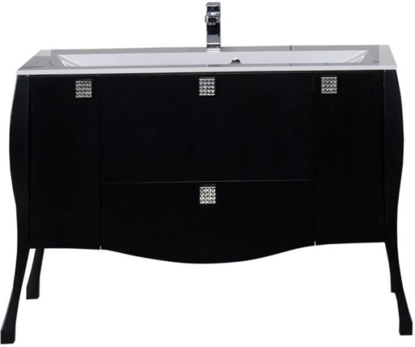 Тумба с раковиной Aquanet Мадонна 120 черный