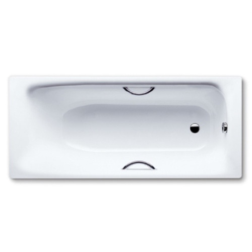 Ванна стальная Kaldewei Eurowa 150х70х39, alpine white, без ножек, с отверстиями для ручек