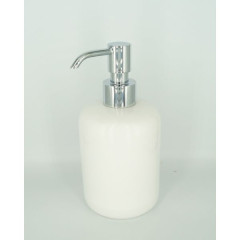 Stil Haus Nemi, настольный керамический дозатор, цвет хром - белая керамика