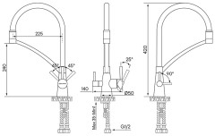Смеситель для кухни Paulmark SIEGEN, никель, 213111-NI, Paulmark