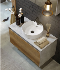 Подвесная тумба 100 см Aqwella MOB0110W+MOB0710DB