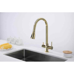 Смеситель для кухни Paulmark Lange, золото, La214212-G, Paulmark