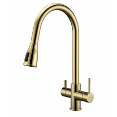 Смеситель для кухни Paulmark Lange, золото, La214212-G, Paulmark