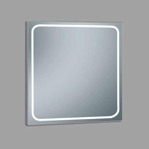 Xpertials EMIN, зеркало 80х80 см, LED свет, вкл/выкл с диммером, профиль черный матовый