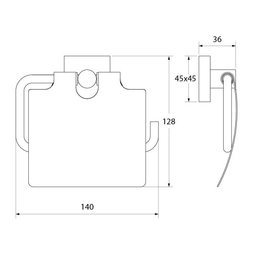 Держатель туалетной бумаги Iddis Edifice EDISBC0i43
