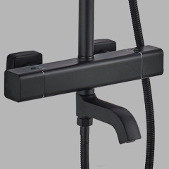 Душевая система с термостатом ALMAes SDI-1801 черная 