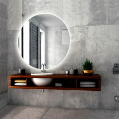 Зеркало AZARIO Саванна d770 c подсветкой и диммером, сенсорный выключатель (ФР-00000954)