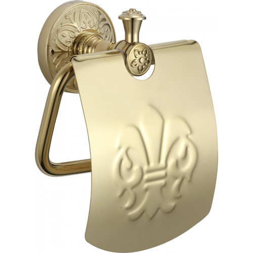 Держатель для туалетной бумаги с крышкой S-005851B Savol золото
