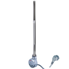 Электрический ТЭН Мег 1.0 300W Silver Matt, кабель спиральный с вилкой