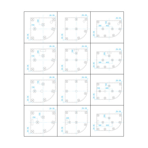 Ножки для поддона RGW N-01 (08) арт. 03230108-31