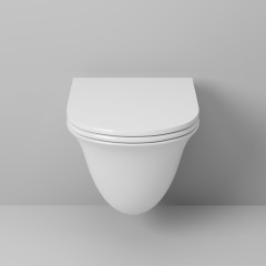 Унитаз Grossman GR-4412S (485*360*360) подвесной БЕЗОБОДКОВЫЙ с тонкой крышкой