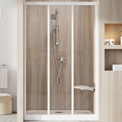 Душевая дверь Ravak раздвижная 120х188, толщина полотна 3мм универсальная, цвет профиля белый