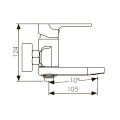 Смеситель для ванны KAISER Linear (59022)