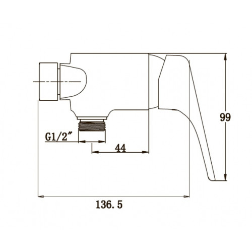 Смеситель для ванны с душем KAISER ECO (00077)