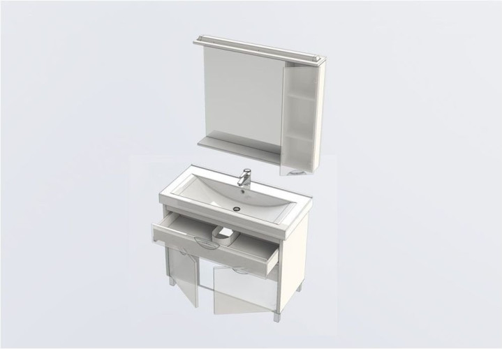 Мебель для ванной Aquanet Гретта 100 светлый дуб