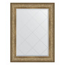 Зеркало настенное с гравировкой EVOFORM в багетной раме виньетка античная бронза, 80х108 см, BY 4210