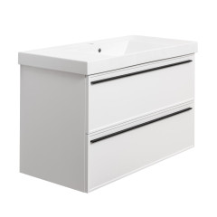 Тумба под раковину подвесная La Fenice Elba TWIN FNC-01-ELB-B-100-2, белая